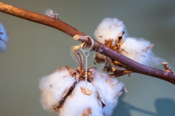 Bingin silver twisted earring