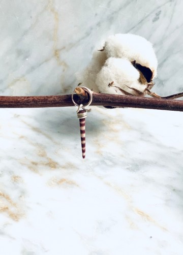 Unawatuna silver statement earring sea urchin